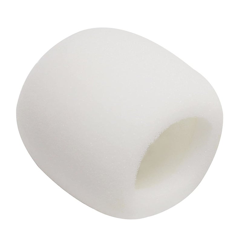 Fielect فيلكت 5 قطع غطاء ميكروفون إسفنجي ميك غطاء ميكروفون محمول واقي ريح ميكروفون غطاء فلتر إسفنجي أبيض للكرايوكي، دي جي، كيه تي في، البث - Image 5